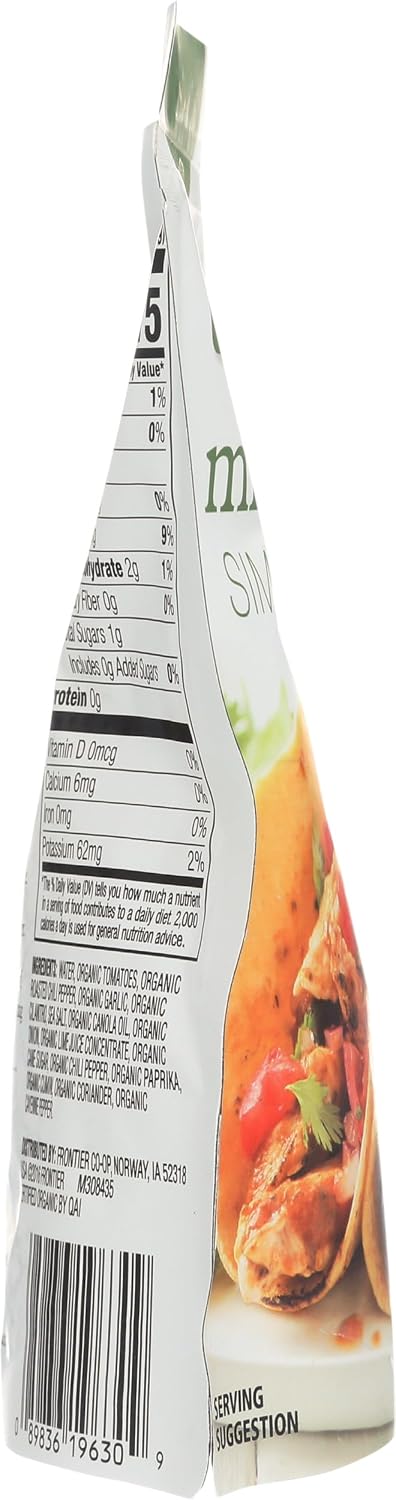 Simply Organic Mild Taco Simmer Sauce, Certified Organic | 8 oz