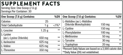 THORNE - Amino Complex Bundle - Promotes Lean Muscle Mass and Energy Production - Lemon & Berry Flavors
