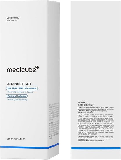 medicube Zero Pore Exfoliating & Hydrating Toner (Pack of 2)