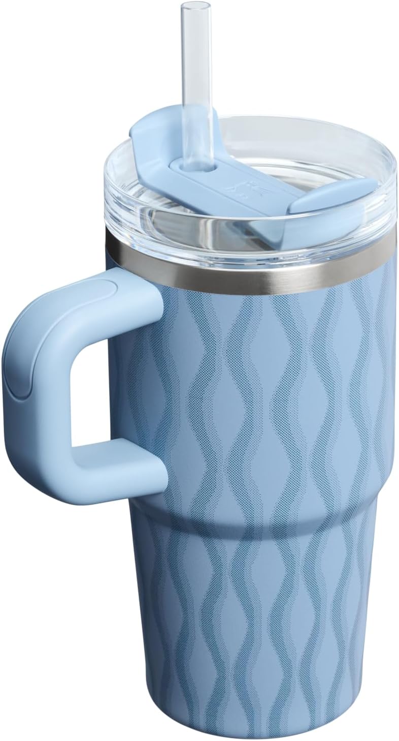 STANLEY Quencher H2.0 Flow State Tumbler, 20 oz, Slate Blue Drift