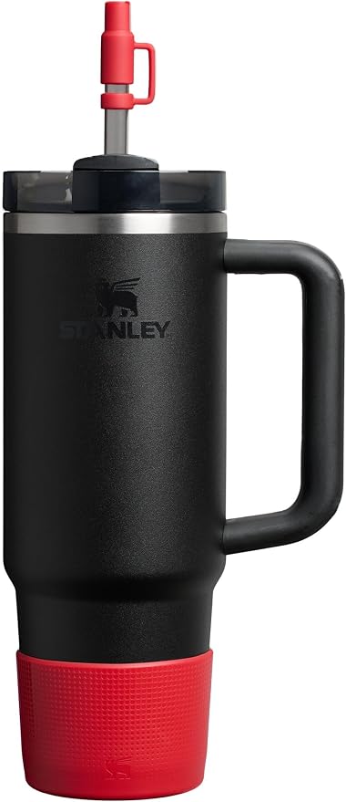 Stanley Quencher Boot and Straw Cover Cap | Anti-Slip Silicone Protector for Tumbler with Handle | Accessory Set for Stainless Steel Drinking Cup | BPA-Free
