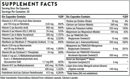 THORNE - Active Aging Multivitamin Bundle - Tailored Nutrition for Men & Women 50+ - 30 Servings