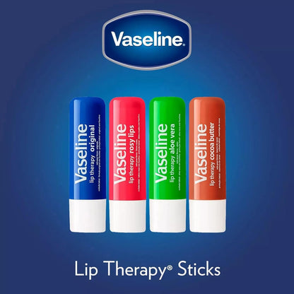 Vaseline Lip Therapy Advanced Healing Lip Balm Tube 12-Pack – White Petroleum Lip Protectant, 0.25 Oz Ea