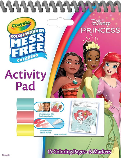 Crayola Disney Color Wonder Bundle (3 Pack), Toddler Mess Free Activity Pads & Markers, Disney Coloring Toys, Gift, 3+