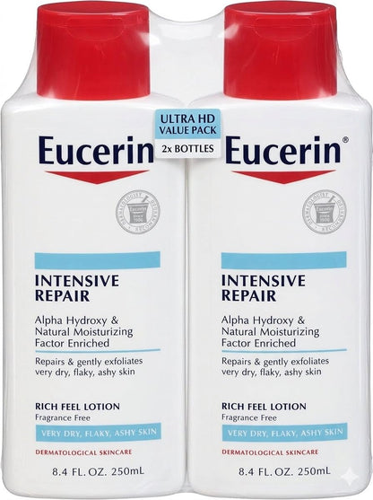 Eucerin Intensive Repair Lotion 8.4 oz (Pack of 2)