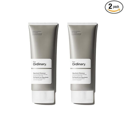 The Ordinary Squalane Cleanser, Facial Cleansing Balm and Hydrating Makeup Remover (Pack of 2)