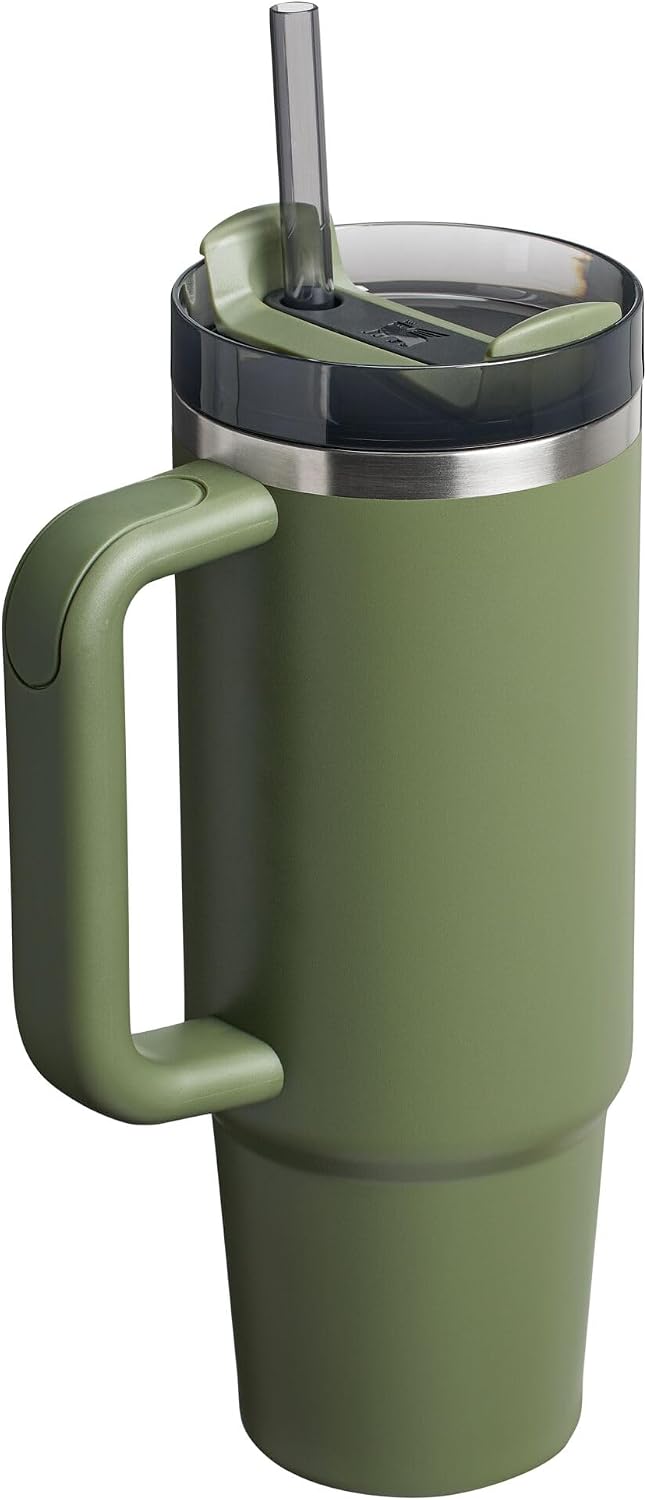 STANLEY Quencher H2.0 Flow State Tumbler, 30 oz, Dried Pine