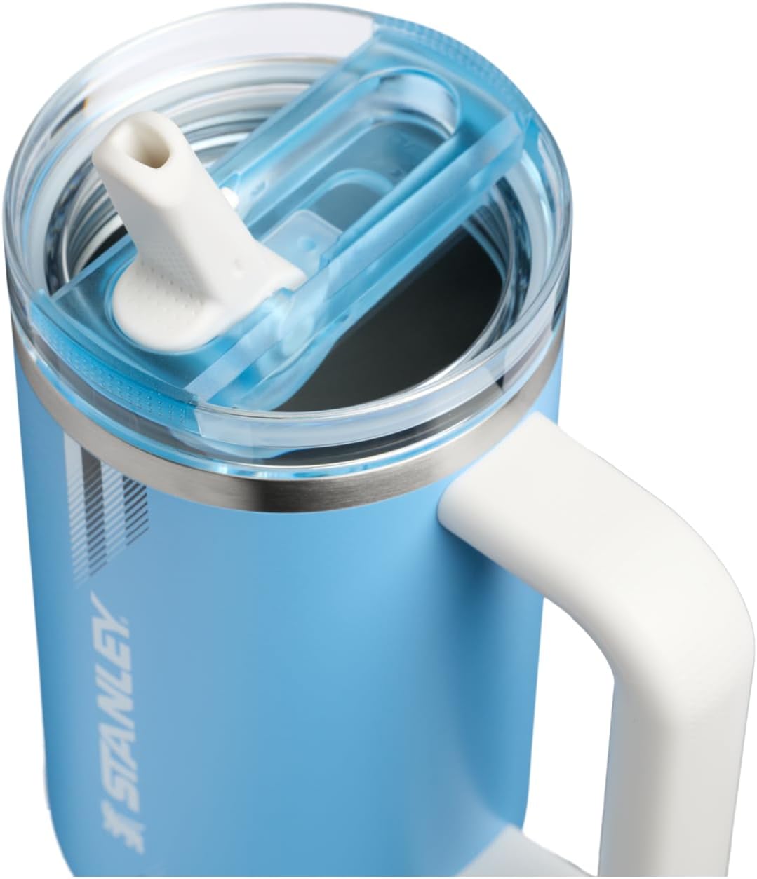 STANLEY Quencher ProTour Flipstraw Tumbler, 30 oz, Team Light Blue White