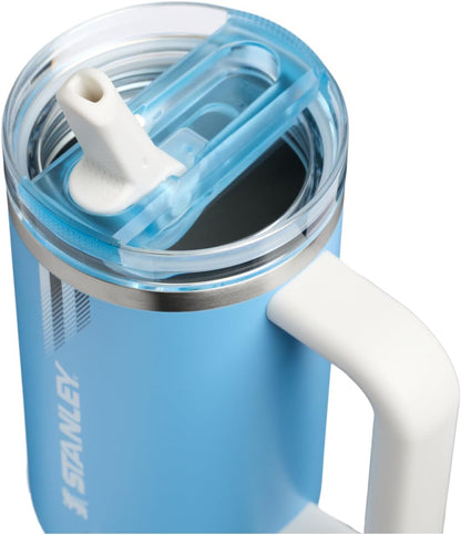 STANLEY Quencher ProTour Flipstraw Tumbler, 30 oz, Team Light Blue White