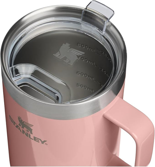 STANLEY The Everyday Suburban Mug | 30 oz | Drink Through Lid | Cup for Coffee, Tea and Drinks | Insulated Stainless Steel Coffee Mug | BPA-Free | Peach Rose Gloss