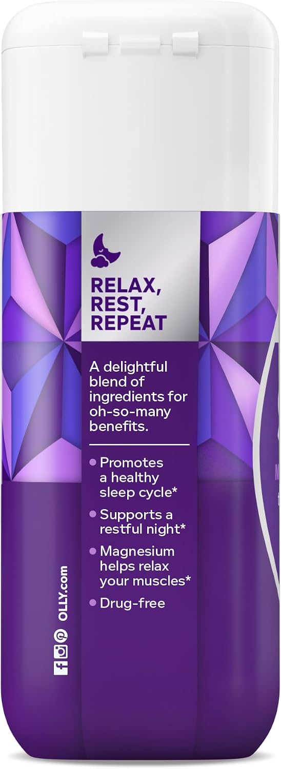 OLLY Ultra Strength Sleep Softgels, Drug Free Nighttime Support* - 60 Count