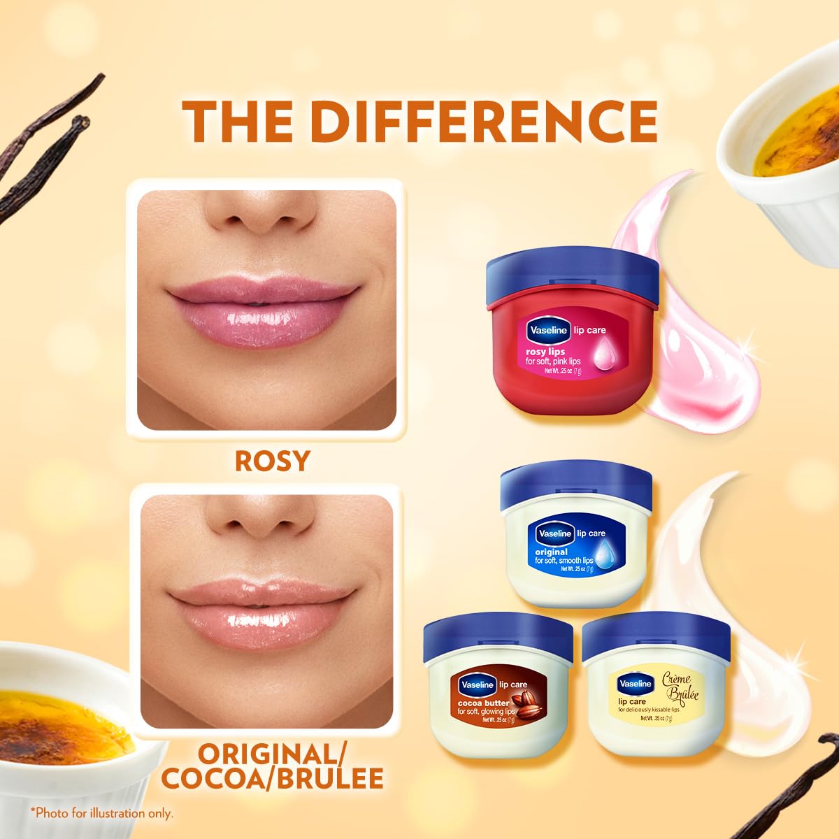 Vaseline Lip Creme Brulee Size .25z Vaseline Lip Therapy Creme Brulee .25z