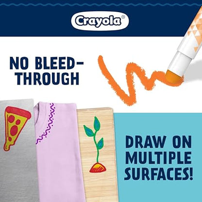 Crayola Acrylic Paint Doodle Sticks (12ct), Acrylic Paint Marker Set for Kids, Quick Dry, Multi-Surface, Less Mess, Kids Craft Supplies, Ages 8+