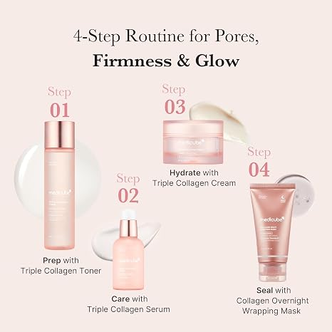 medicube Triple Collagen Prep & Glow Duo - Triple Collagen Cream and Toner