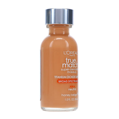 L’Oréal Paris Makeup True Match Super-Blendable Liquid Foundation, Honey Beige N6, 1 Fl Oz,1 Count
