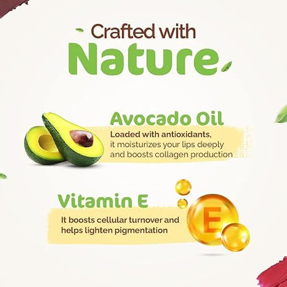 MAMAEARTH Moisture Matte Lipstick with Avocado & Vitamin E, 2g | Smooth matte finish suitable for everyday makeup.