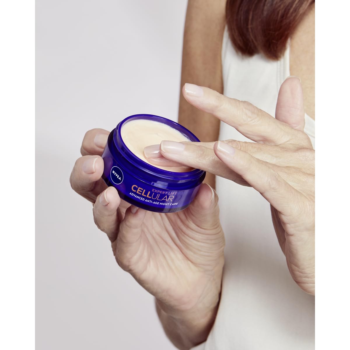 NIVEA Cellular Expert Lift Anti-Age Face Cream Set – Day & Night Moisturizers with Bakuchiol and Dual Hyaluronic Acid, 2 × 50 ml (100 ml) – Anti-Wrinkle, Firming and Skin-Renewing Care for Mature Skin