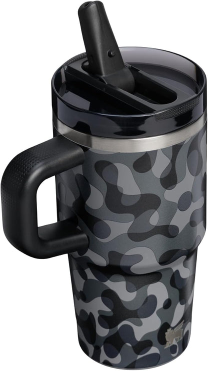 STANLEY Quencher ProTour Flipstraw Tumbler, 20 oz, Black Interfusion