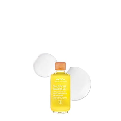 AVEDA Beautifying Composition Oil | Bath, Body & Scalp | with Certified Organic Safflower & Olive Oil | Aroma of Certified Organic Rosemary, Lavender, Bergamot, 1.7 Fl Oz