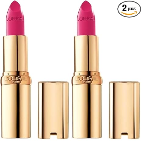 L'Oreal Paris Colour Riche Original Creamy, Hydrating Satin Lipstick with Argan Oil and Vitamin E, Miss Magenta, 1 Count (Pack of 2)