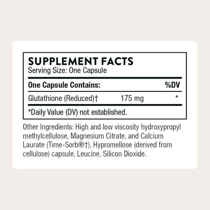 THORNE Glutathione-SR, Sustained-Release Antioxidant, 60 Capsules