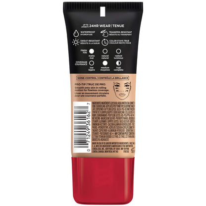 L'Oreal Paris Cosmetics Makeup Infallible Pro-Matte Liquid Longwear Foundation, Ivory Beige, 1 fl oz (Pack of 2)