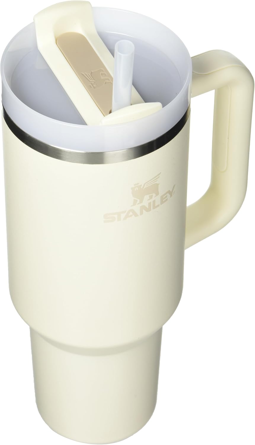STANLEY Quencher H2.0 Flow State Tumbler, 40 oz, Cream 2.0