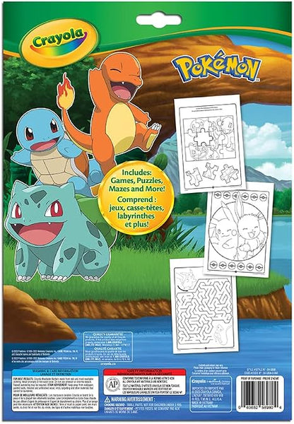 Crayola Colouring & Activity Book - Pokemon