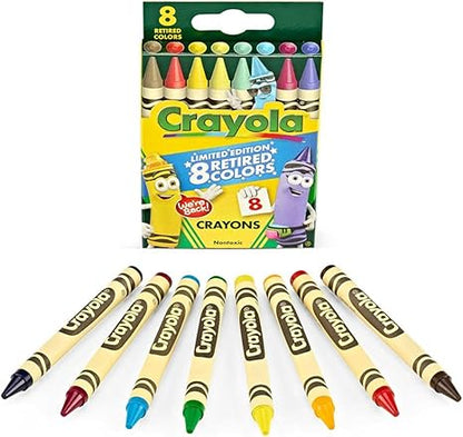 Crayola Crayons Limited Edition with 8 Retired Colors, 1 Box