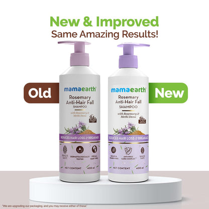 MAMAEARTH Rosemary Shampoo with Rosemary & Methi Dana 13.52 Fl Oz/400ml
