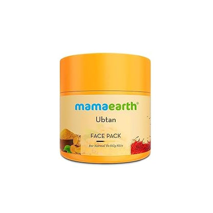 MAMAEARTH Ubtan Face Pack with Turmeric & Saffron 3.5 Oz (100g)