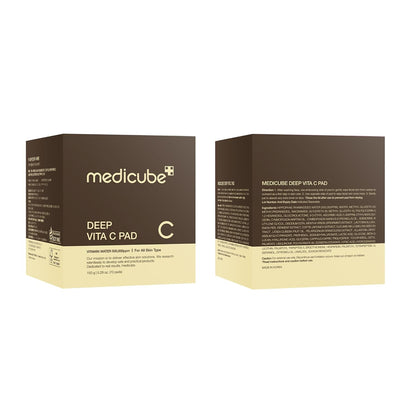 medicube Toner Pads Deep Vita C Facial Toner Pad for Uneven Skin Tone Care
