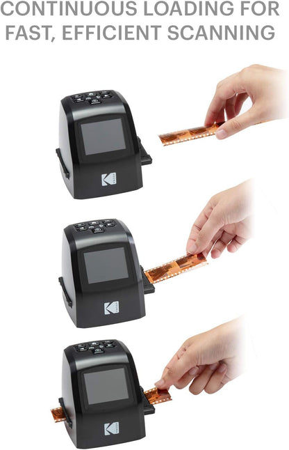 KODAK Mini Digital Film & Slide Scanner, 35mm, 126, 110, Super 8, 2.4" LCD