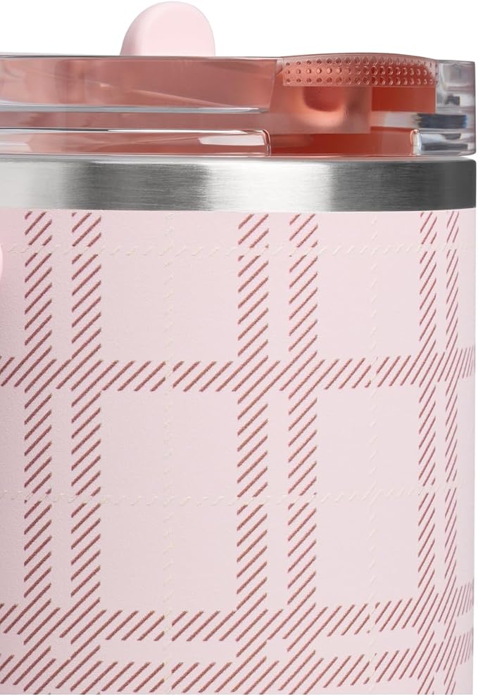 STANLEY Quencher ProTour Flipstraw Tumbler, 40 oz, Blossom Plaid