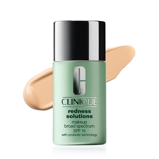 Clinique Redness Solutions Liquid Foundation Makeup Broad Spectrum SPF 15 With Probiotic Technology For Redness-Prone Skin| Medium Coverage + Natural Finish