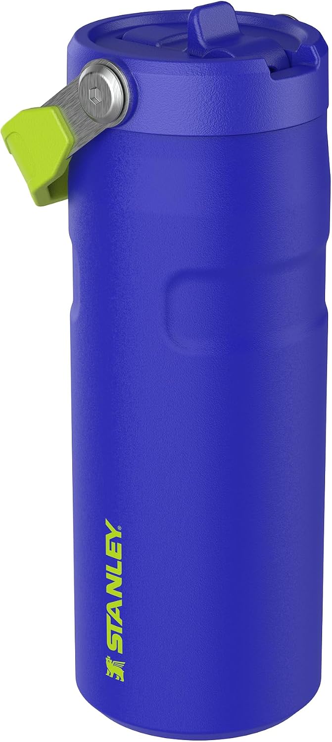 Stanley 1913 Flip Straw Drinking Bottle 0.47 L Cobalt Chartreuse