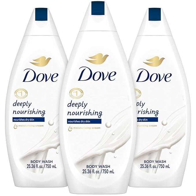 Dove Body Wash 3-Pack – Deeply Nourishing for Softer, Smoother Skin, 25.36 Fl Oz Ea