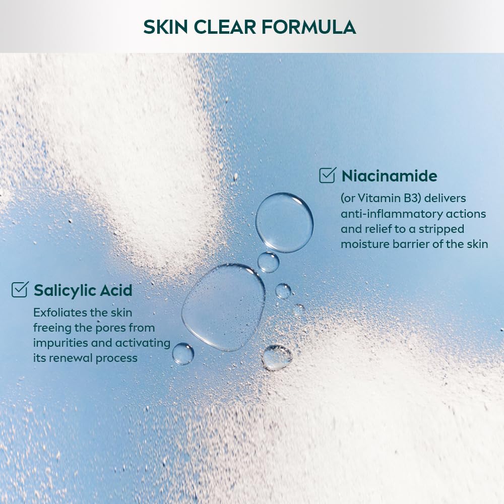 NIVEA Derma Skin Clear Anti-Blemish Peeling 150 ml – Exfoliating Clarifying Gel with Salicylic Acid, Sea Salt & Niacinamide for Pore-Refining Face & Body Care