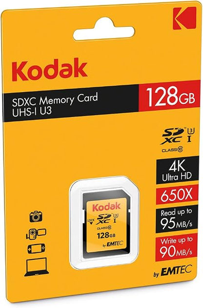 Kodak SD 128GB UHS-I U3 V30 Ultra