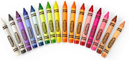 Binney & Smith Crayola Large Crayon Set, Lift-Lid Box, Assorted Colors, Box Of 16