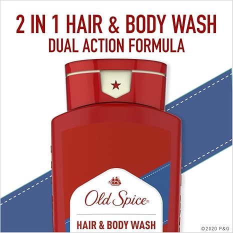 Old Spice High Endurance Hair & Body Wash, 18 oz (Pack of 4)