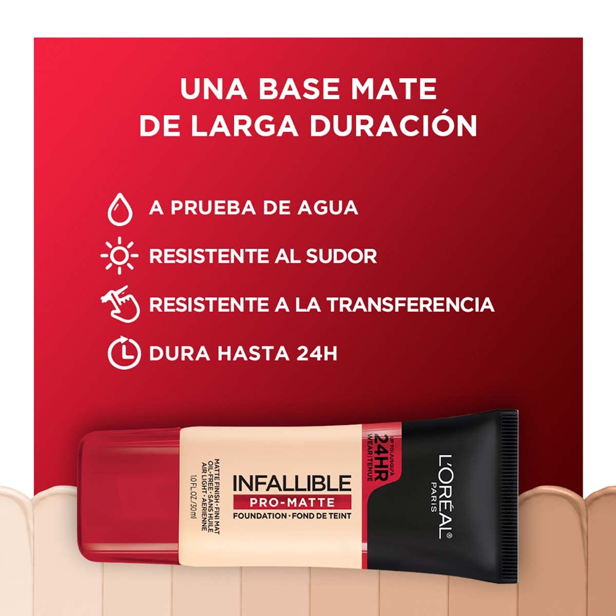 L'Oreal Paris Cosmetics Makeup Infallible Pro-Matte Liquid Longwear Foundation, Fresh Beige, 1 fl oz (Pack of 2)