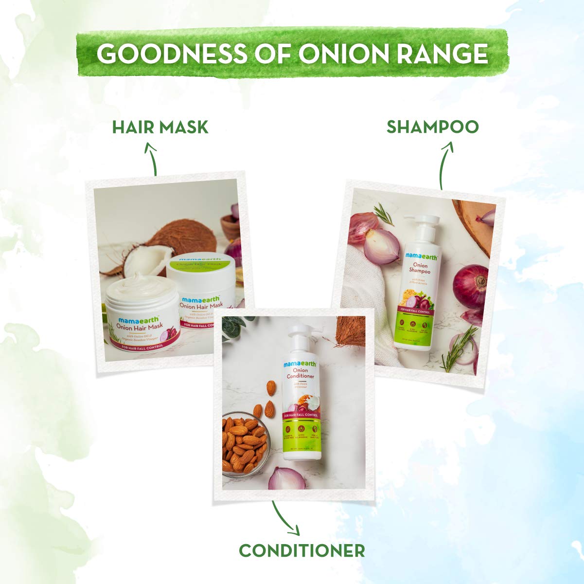 Mamaearth Onion Oil Hair Mask with Organic Bamboo Vinegar | Controls Hair Fall & Damage | Strengthens Roots | Nourishing Formula for Healthy Scalp | 6.76 Fl Oz (200ml) | with Onion Oil & Organic Bamboo Vinegar