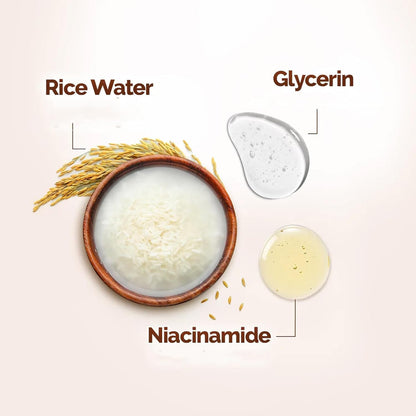 MAMAEARTH Rice Face Wash with Rice Water & Niacinamide, 100ml | Face wash formulated with rice water and niacinamide.