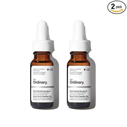 The Ordinary Multi-Peptide Eye Serum, Anti-Aging Formula for Crow’s Feet, Dark Circles & Puffiness (Pack of 2)