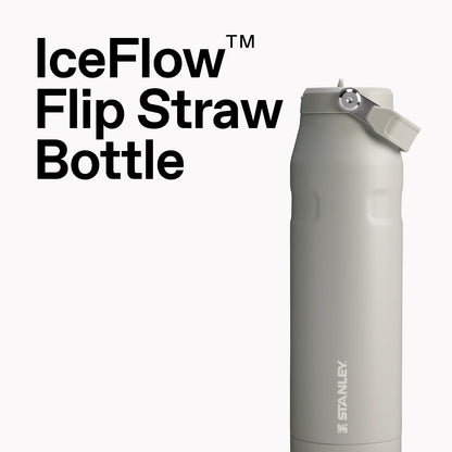 STANLEY IceFlow Flip Straw 2.0 Bottle, 16 oz, Ash
