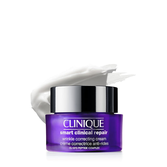 Clinique Smart Clinical Repair Wrinkle Correcting Anti Aging Face Cream With Hyaluronic Acid + Peptides For All Skin Types | Hydrating