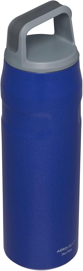 Stanley IceFlow Cap and Carry Water Bottle | Wide Mouth Twist Lid | Lightweight & Leakproof for Travel & Sports | Insulated Stainless Steel | BPA-Free
