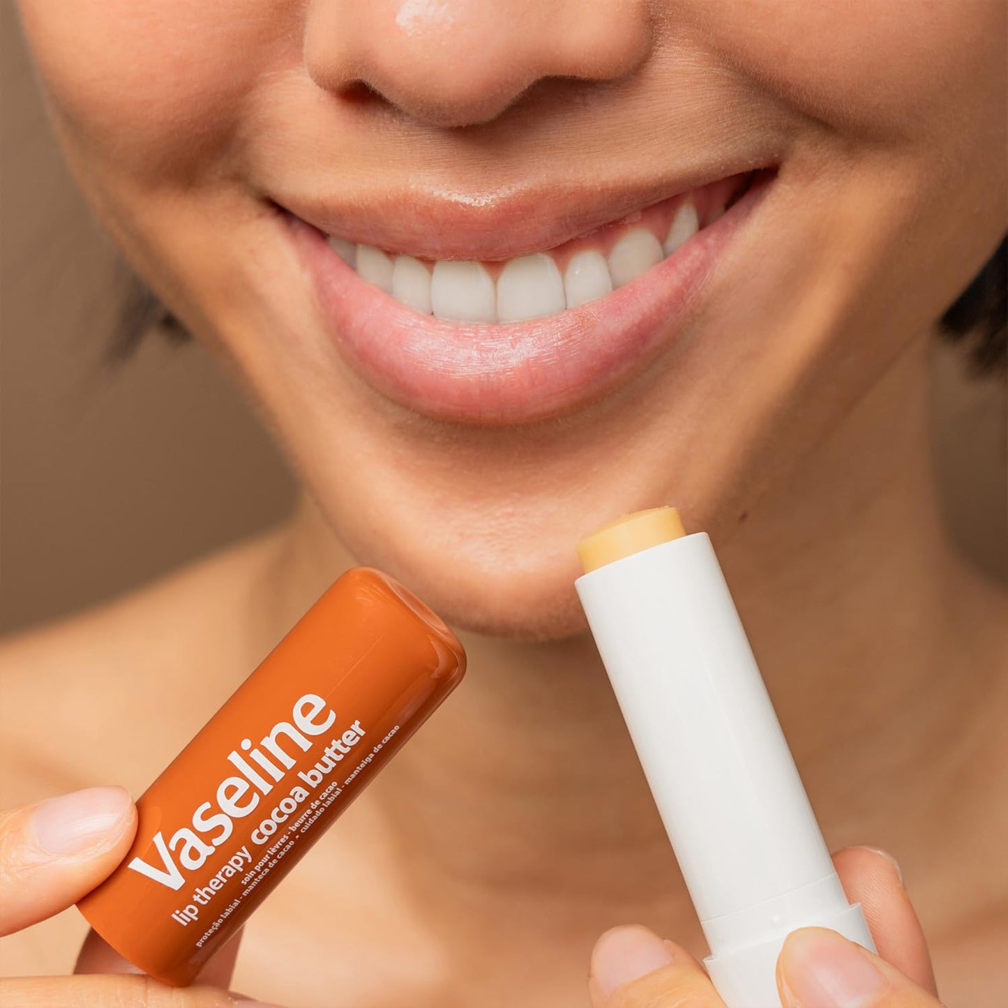 Vaseline Lip Therapy Variety 4-Pack – Cocoa Butter + Aloe Vera Moisturizing Lip Balm with Vitamin E, 0.16 Oz Ea
