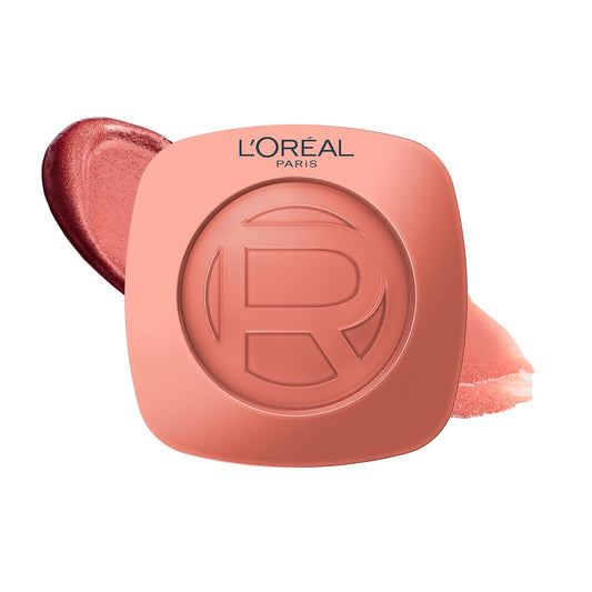 L'Oreal Paris True Match Hyaluron Tinted Balm Embellisher, Buildable Cream Blush and Highlighter Makeup for Radiant Skin, Hydrating, Lightweight, Non-Comedogenic Formula, Peche Eclat